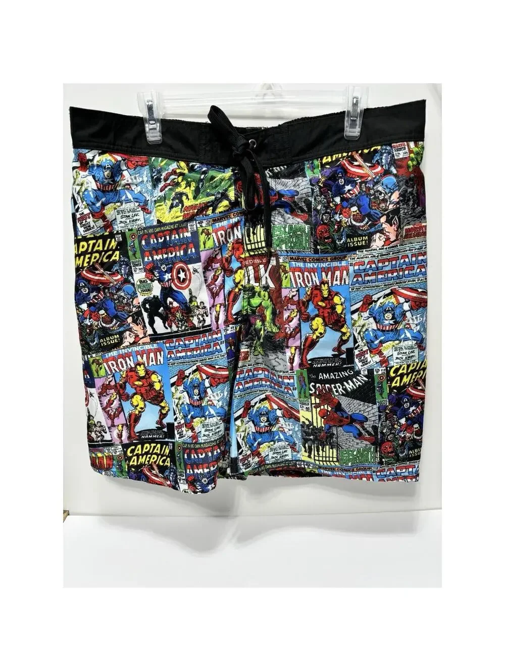 Men's Swim Shorts Trunks Marvel Superheroes Iron Man Captain America Spiderman..